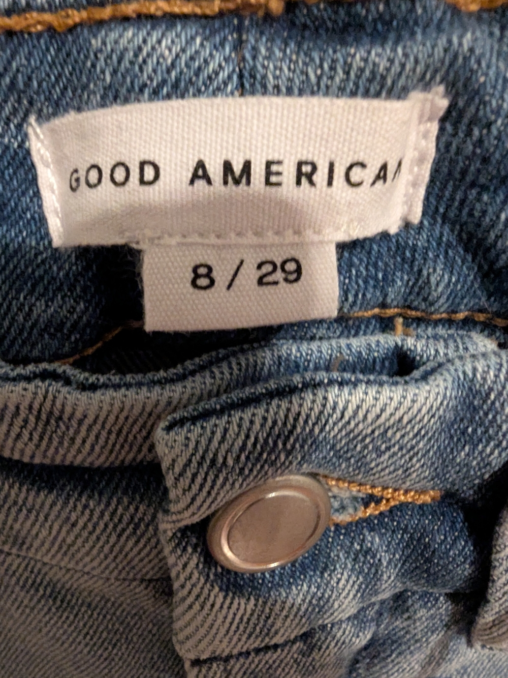 Good American Light Blue Good Waist Palazzo Wide-Leg Jeans - Picture 4 of 9